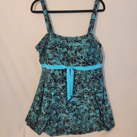 Lane Bryant Other - Lane Bryant Tropical PLUS Swim Dress Size 26w, Made  by Fit 4u